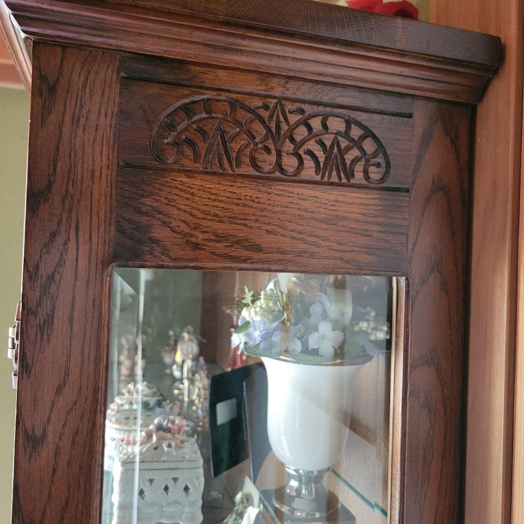 葉山家具木製ガラス扉キャビネット