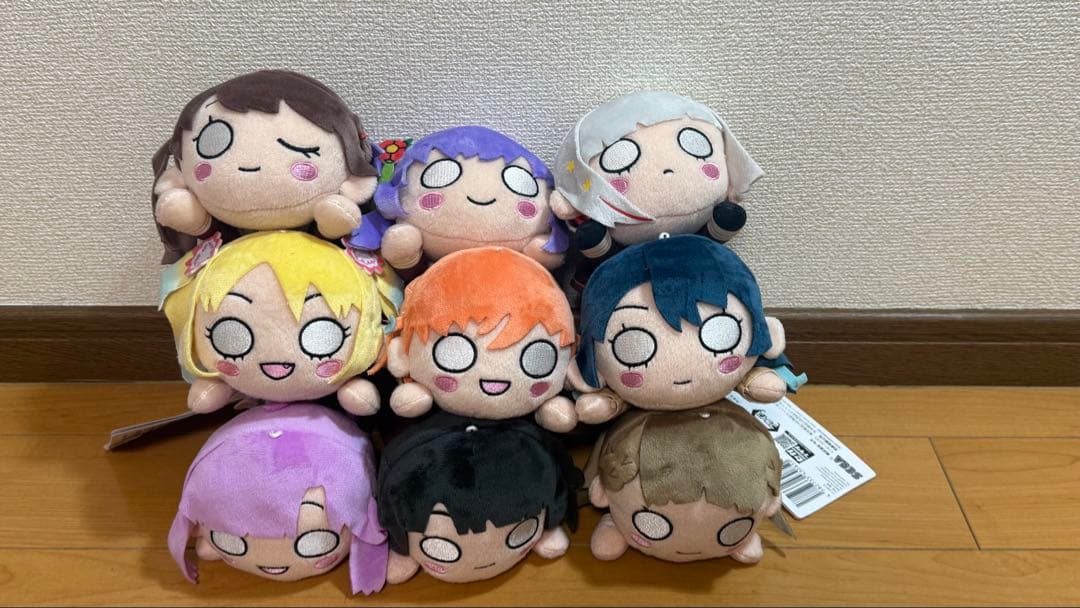 蓮ノ空　寝そべりぬいぐるみ　冬制服　9個セット