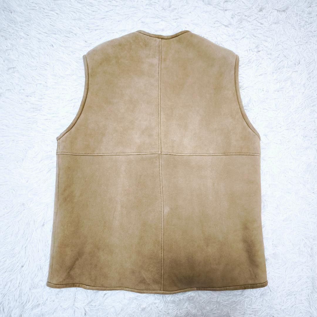 【美品】ブルガリア軍 シープスキン リアルムートンベスト ミリタリー L