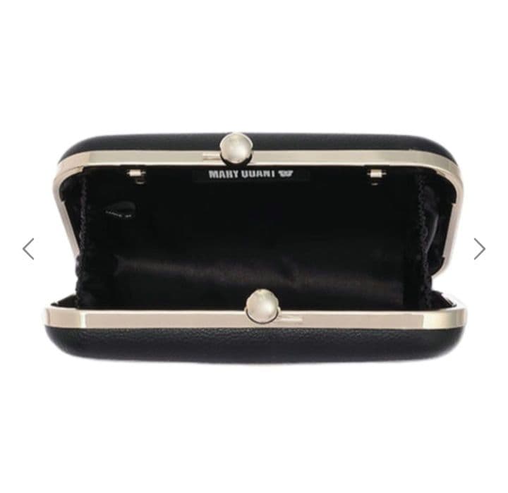 新品　マリークワント　デイジーハードがま口ショルダー　ブラック　ネイビー　2個