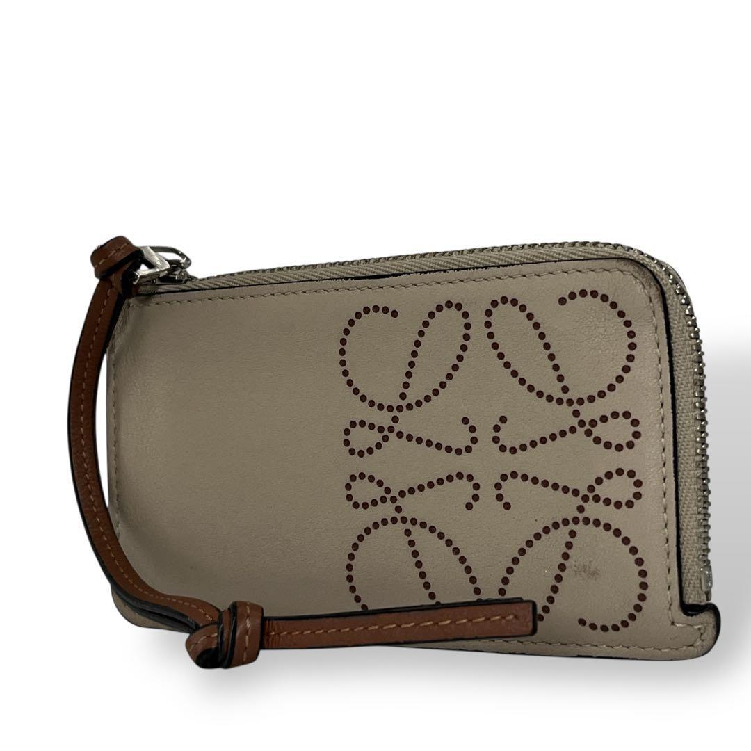 ロエベ　フラグメントケース　アナグラム　ケース　カードケース　レザー　刻印