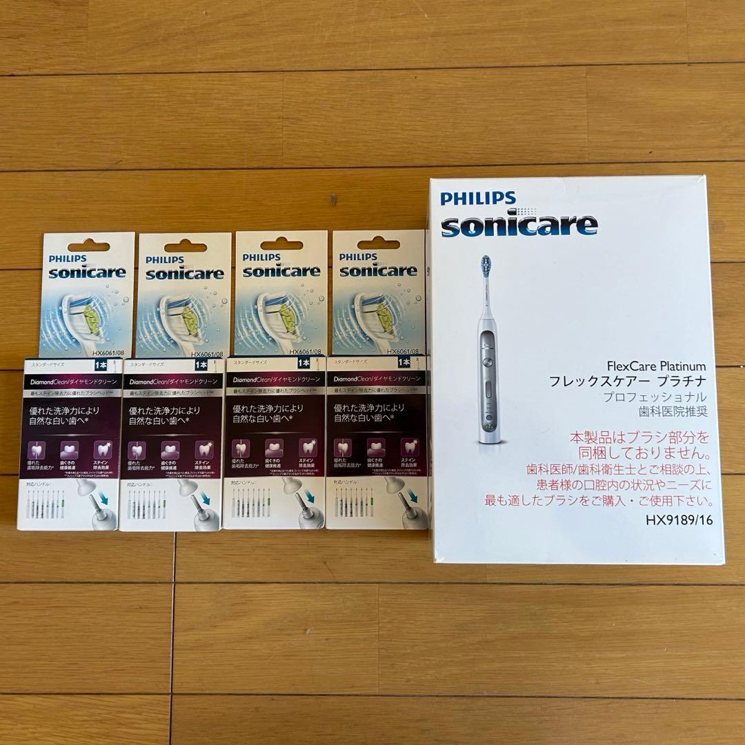 ★新品未使用★ソニックケアー電動歯ブラシ・替えブラシ４本 PHILIPS