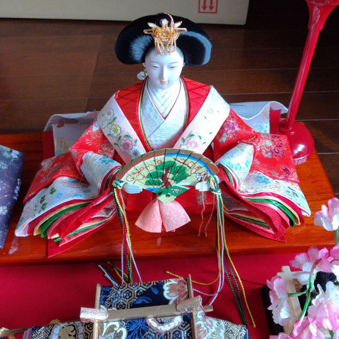 雛人形セット美品 アクリルケース入り 吉徳