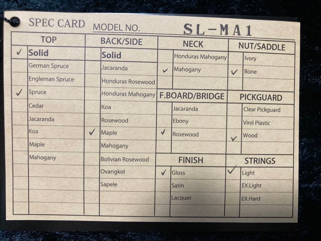 【良品・廃盤】k.yairi SL-MA1_エレアコ_ハードギターケース付き