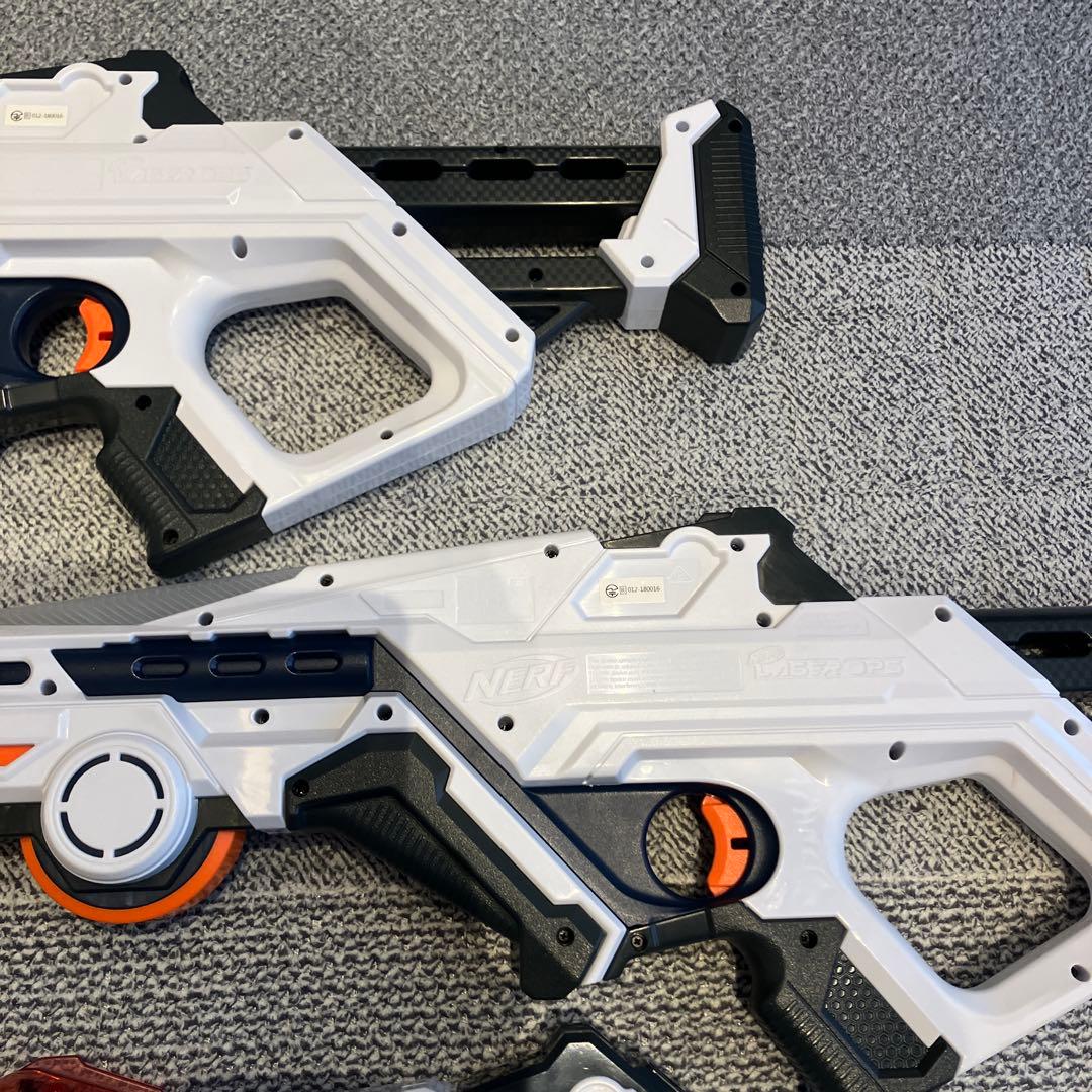 ナーフ レーザーオプスプロ デルタバースト2丁　アルファポイント2パック　セット