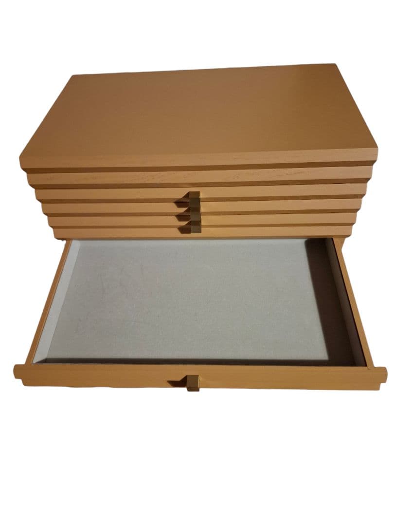 ジュエリーボックス 木製 キャメル 大容量 収納ケース 宝石箱