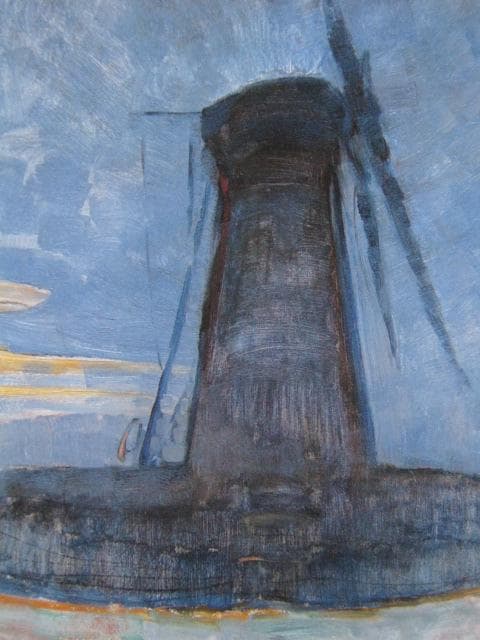 ピート・モンドリアン、『ドンブルフの風車』、希少な画集より