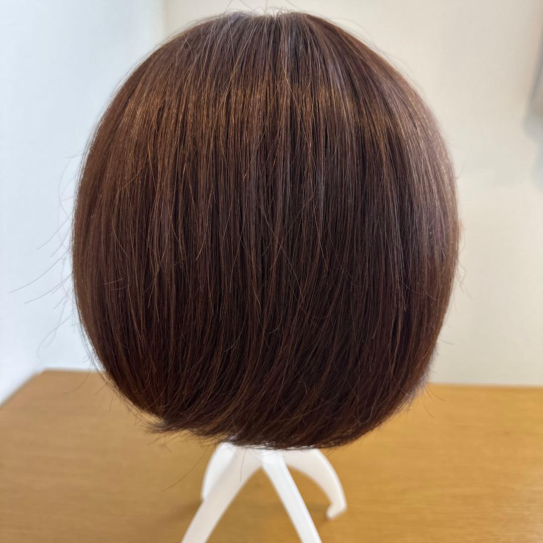 リネアストリア　天使のオリビアショート人毛MIX チョコブラウン　Mサイズ