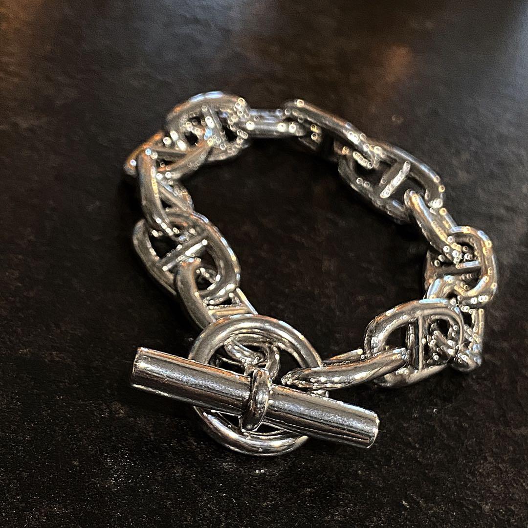 アンカーチェーン　ブレスレット　s925　GM 12コマ　マンテル