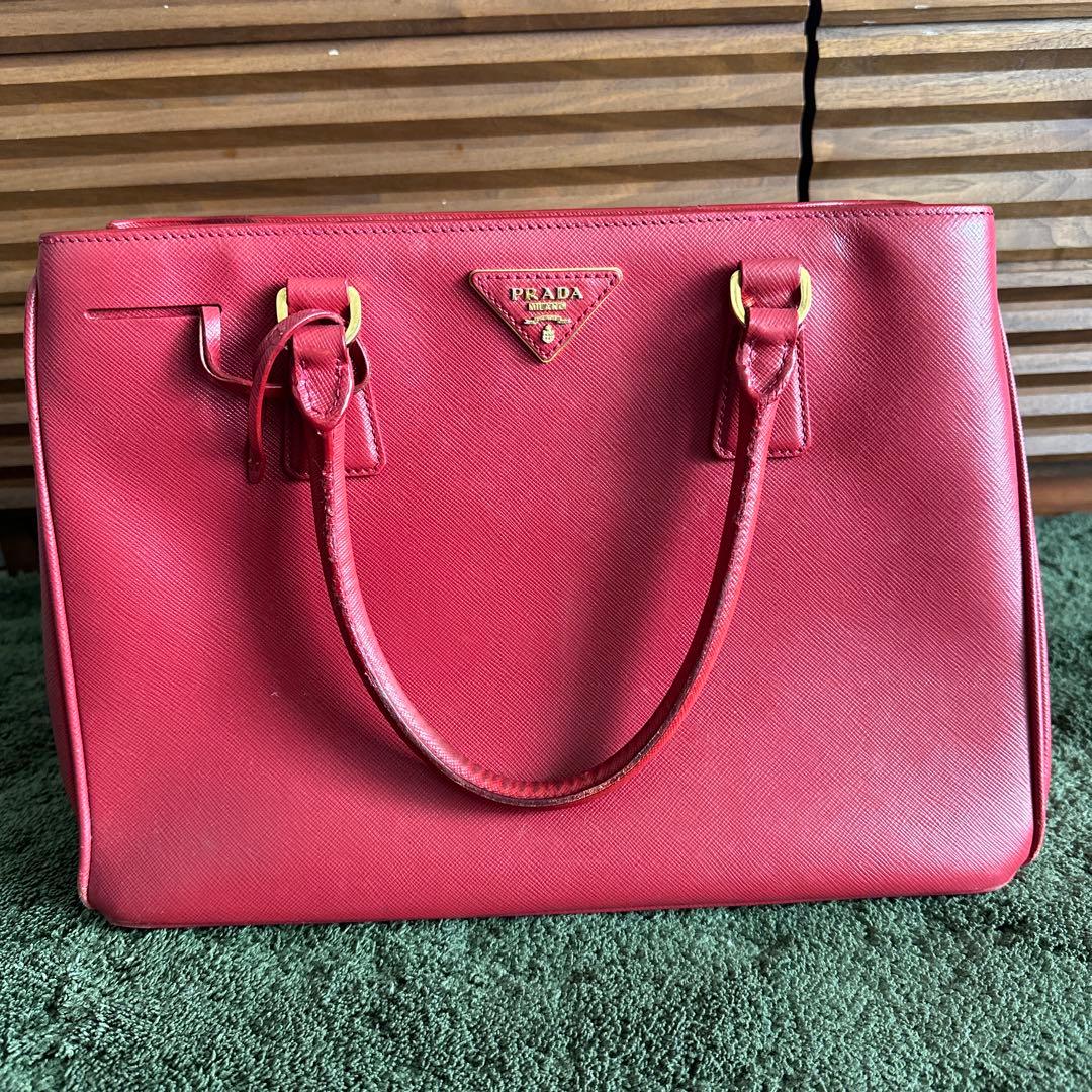 PRADA プラダ 1BG264 サフィアーノルクス ガレリア トートバッグ