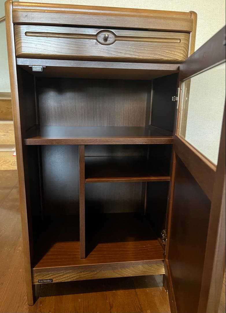 カリモク　キャビネット　電話台　ファックス台　karimoku