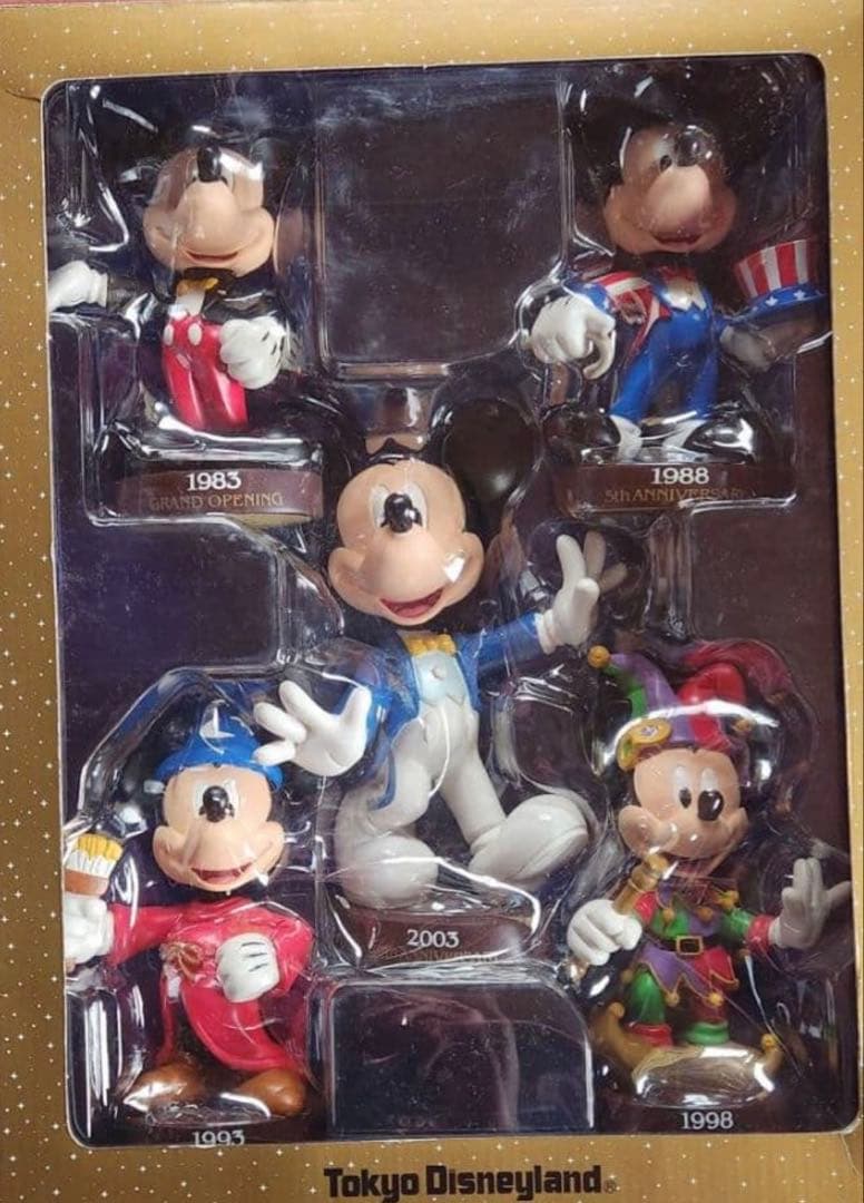 東京ディズニーランド 20周年 ミッキーフィギュアセット　歴代ミッキーマウス