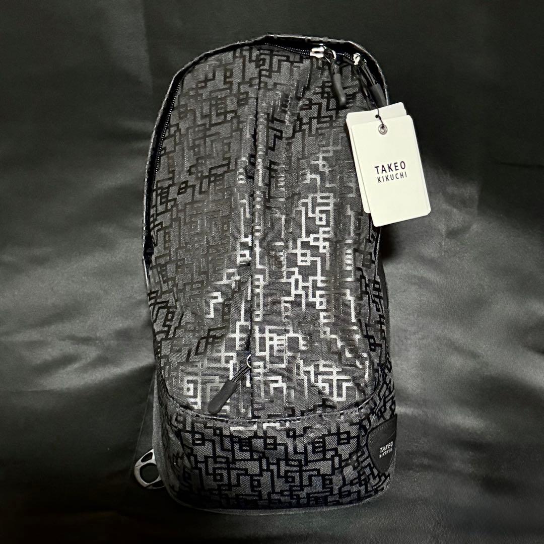 布袋寅泰 HOTEI×TAKEO KIKUCHI G柄ワンショルダーバッグ 黒