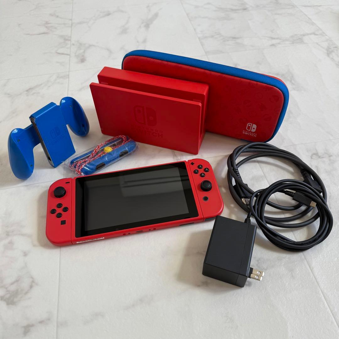【美品】Nintendo Switch マリオレッド·ブルーセット