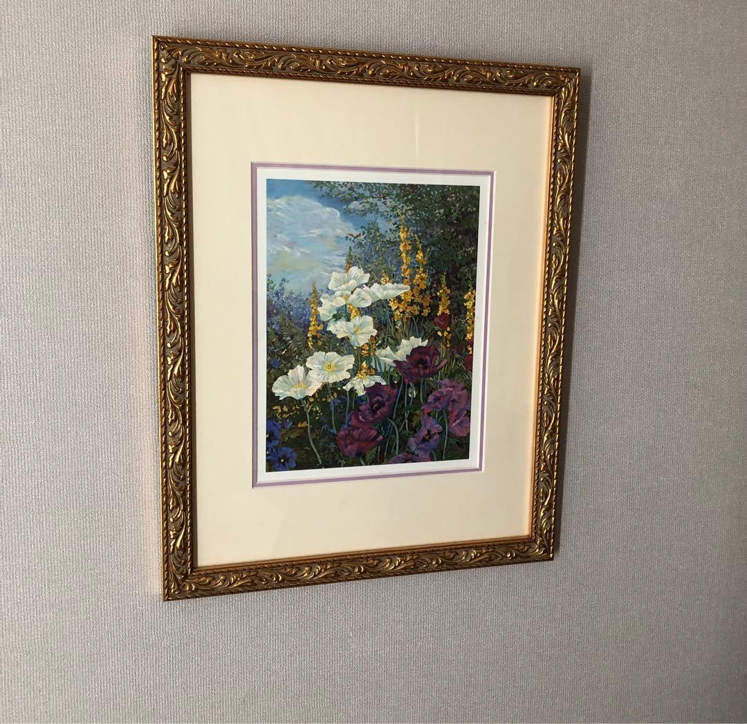 額装絵画 国連創立50周年記念版画 ジョン・ポーウェル 『平和への祈り』