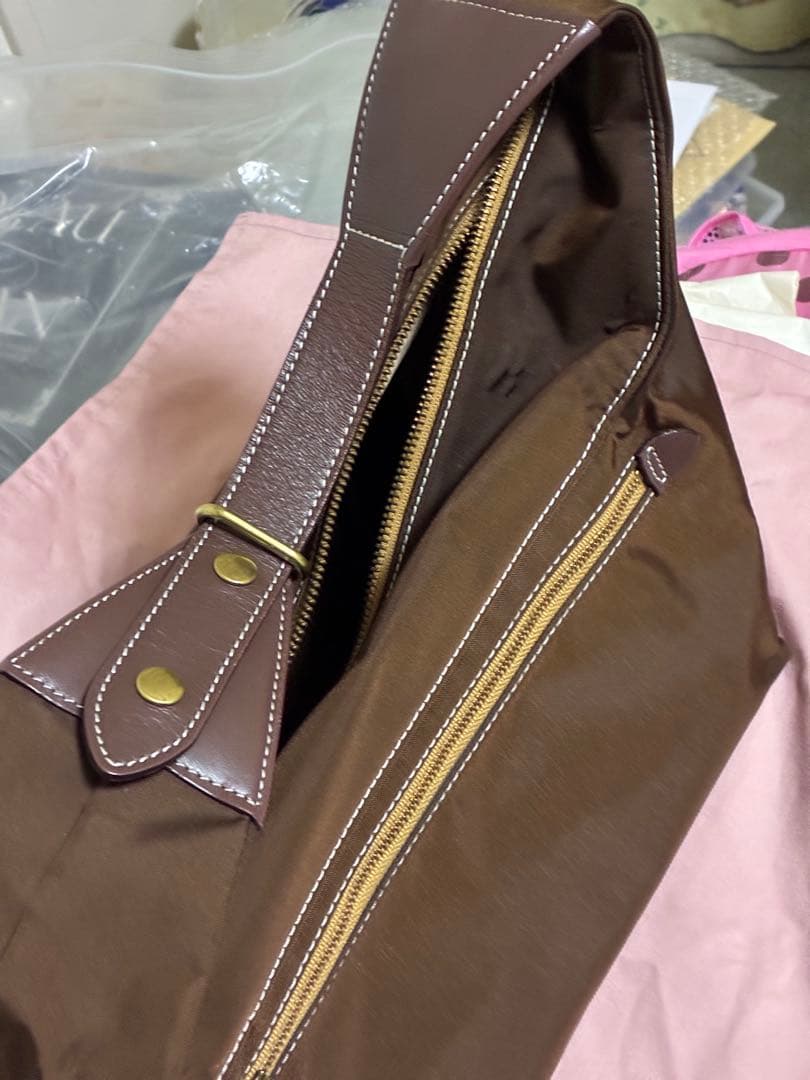 【トマト】UPLA ウプラ ヴィンテージ　ボストンバッグ　ダークブラウン