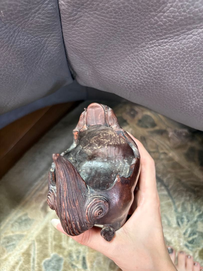 獅子　香炉　置物