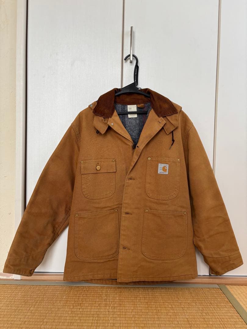 ［中澤商店］Carhartt フード付きジャケットブラウン100years