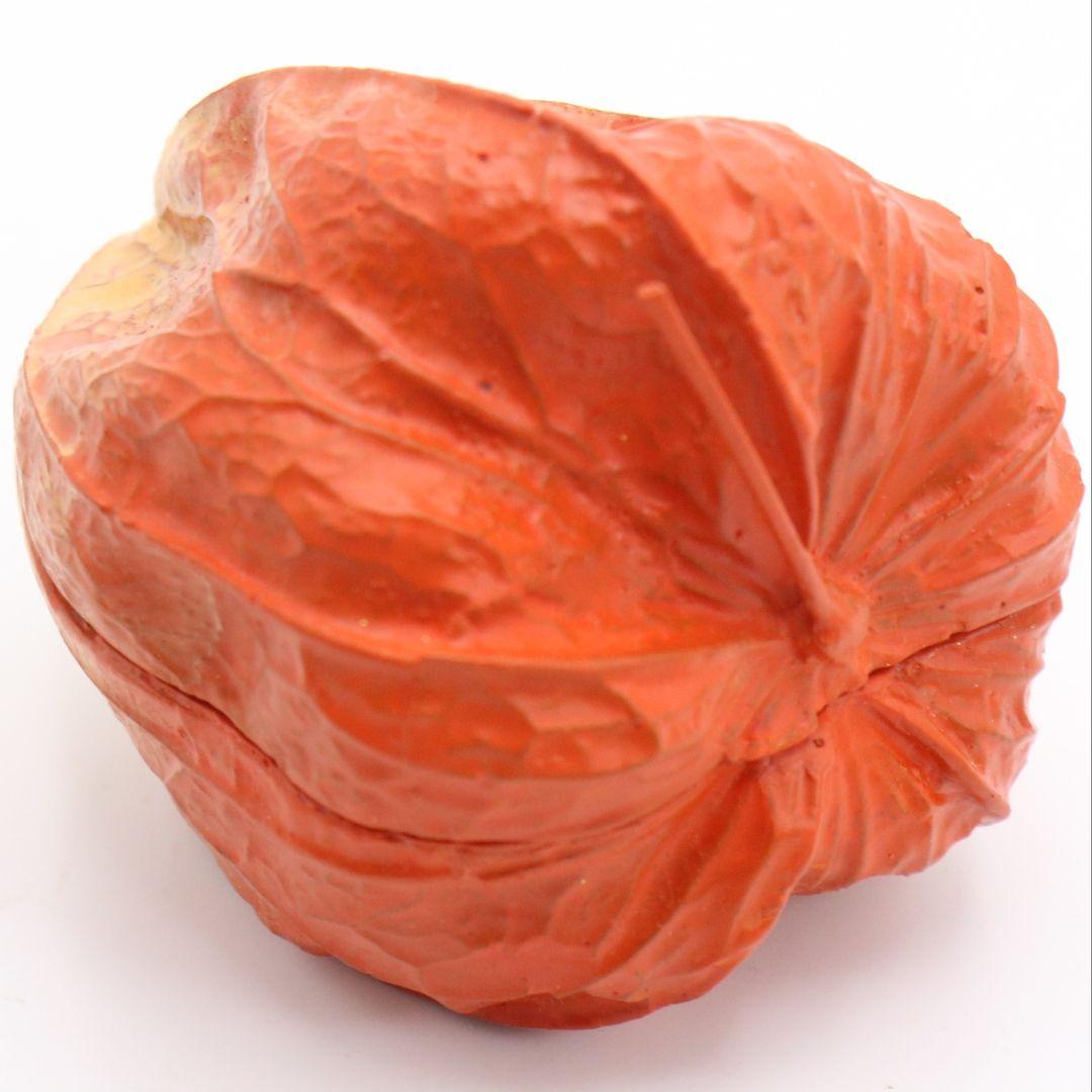 道場宗廣作 鬼灯香合 茶道具 共箱　C571　NT7