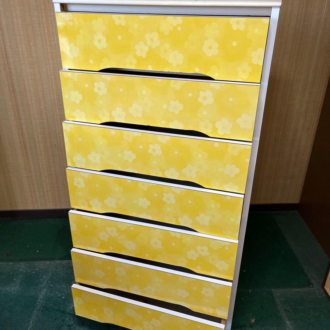 昭和レトロ　ビンテージ　花柄　7段チェスト　ヴィンテージ