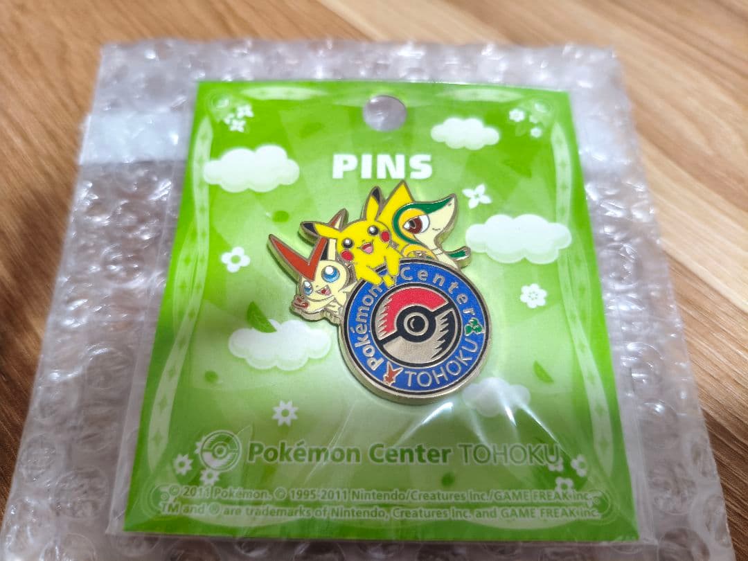 ロゴピンズ ポケモンセンター トウホク ピカチュウ ビクティニ ツタージャ