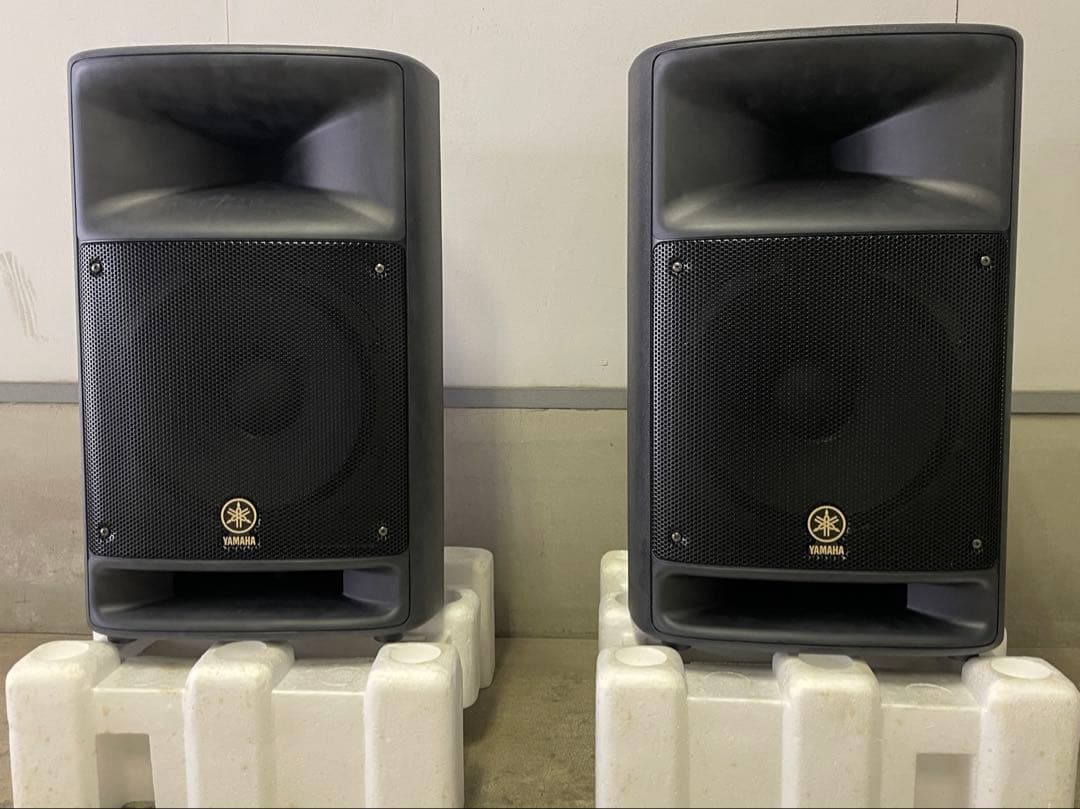 ①Yamaha ステージパス500 スピーカーペア　ポータブルPAシステム