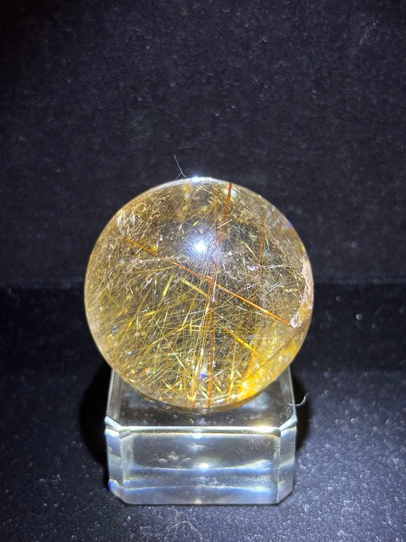 ✨ルチルクォーツ(スフィア41㎜、フリーカット56ミリ)