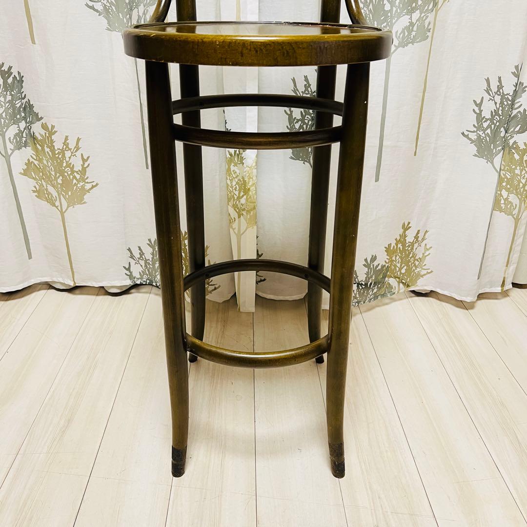 【秋田木工】　ベントウッドチェアー　曲木　ハイチェア