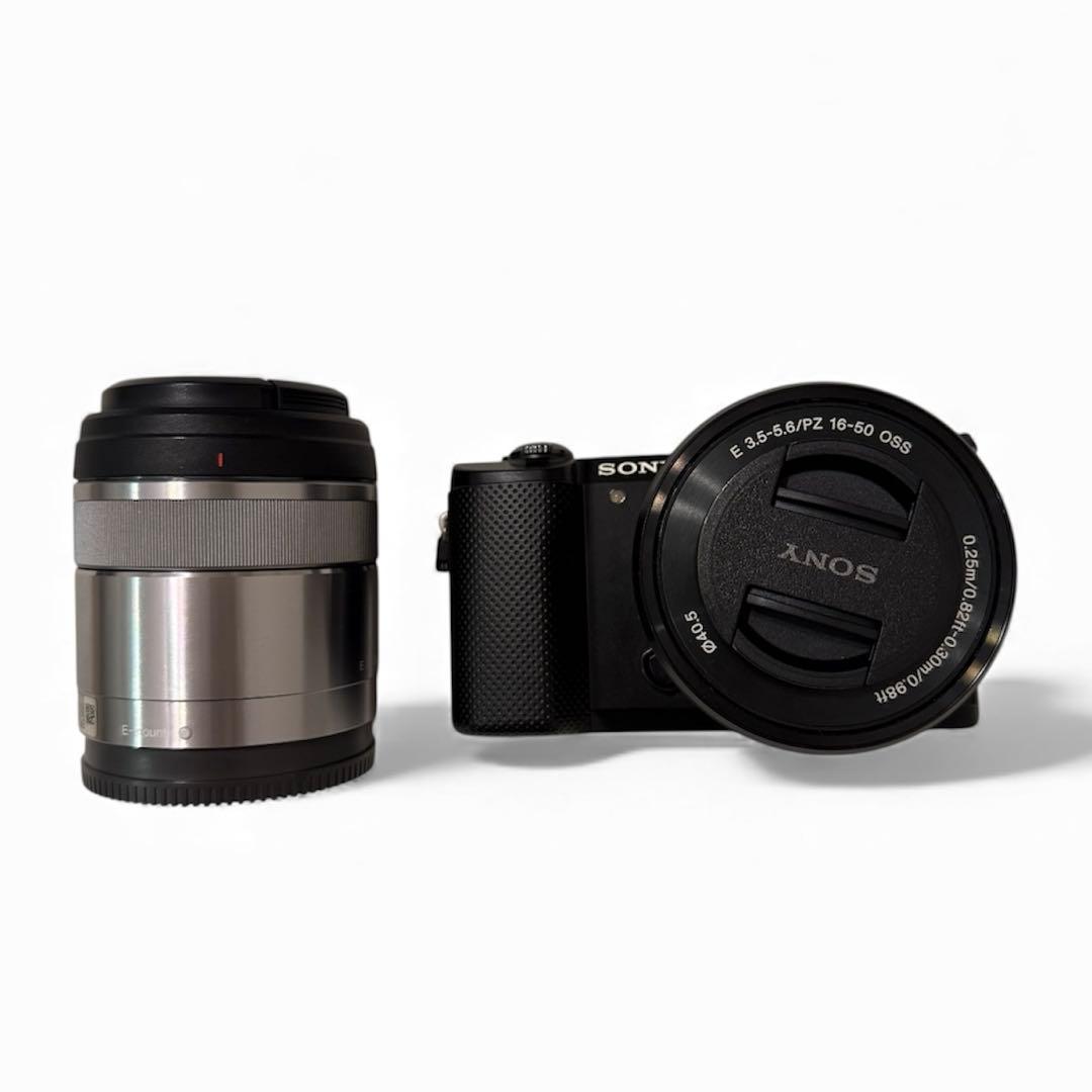 SONY a5000 デジカメ ブラック ダブルズームレンズキット