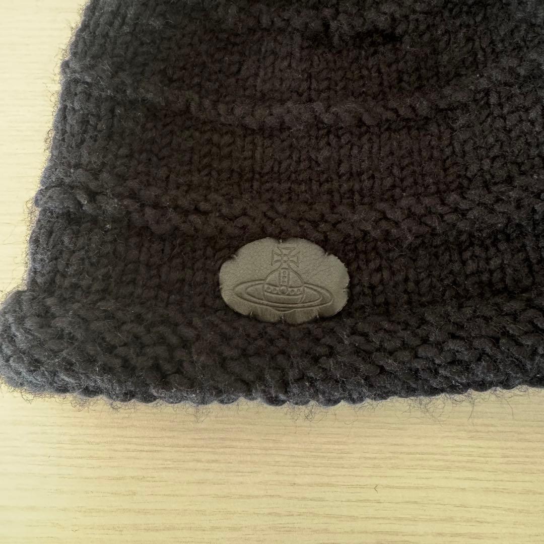 ヴィヴィアンウェストウッド　ニット帽　黒