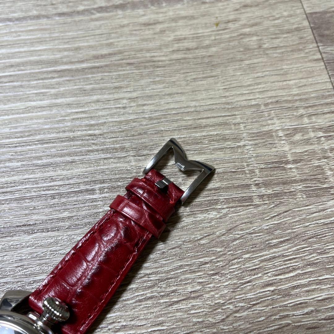 GagaMilano マヌアーレ40 レッド ブラックシェル