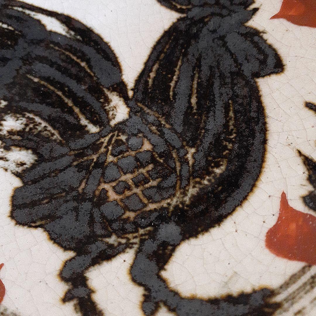 六世清水六兵衛　鶏之図飾り皿