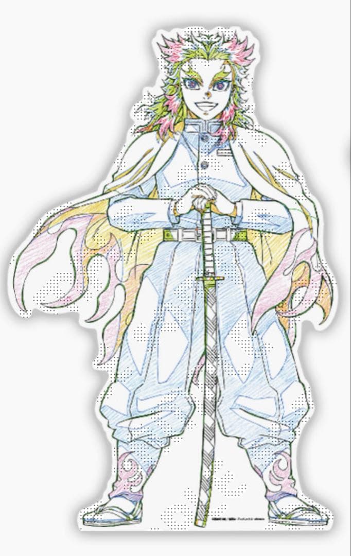 鬼滅の刃 ダイニング　書き下ろしイラスト スタンディPOP原画版 煉獄杏寿郎