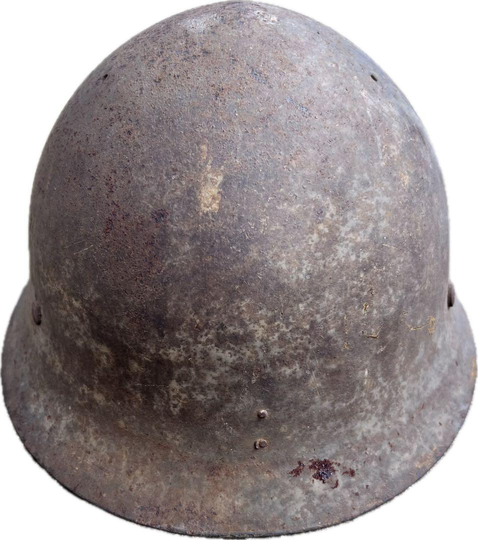 希少 日本軍 九八式鉄帽 五芒星 星章付き 当時物 鉄兜 ラスト一点 骨董 実物