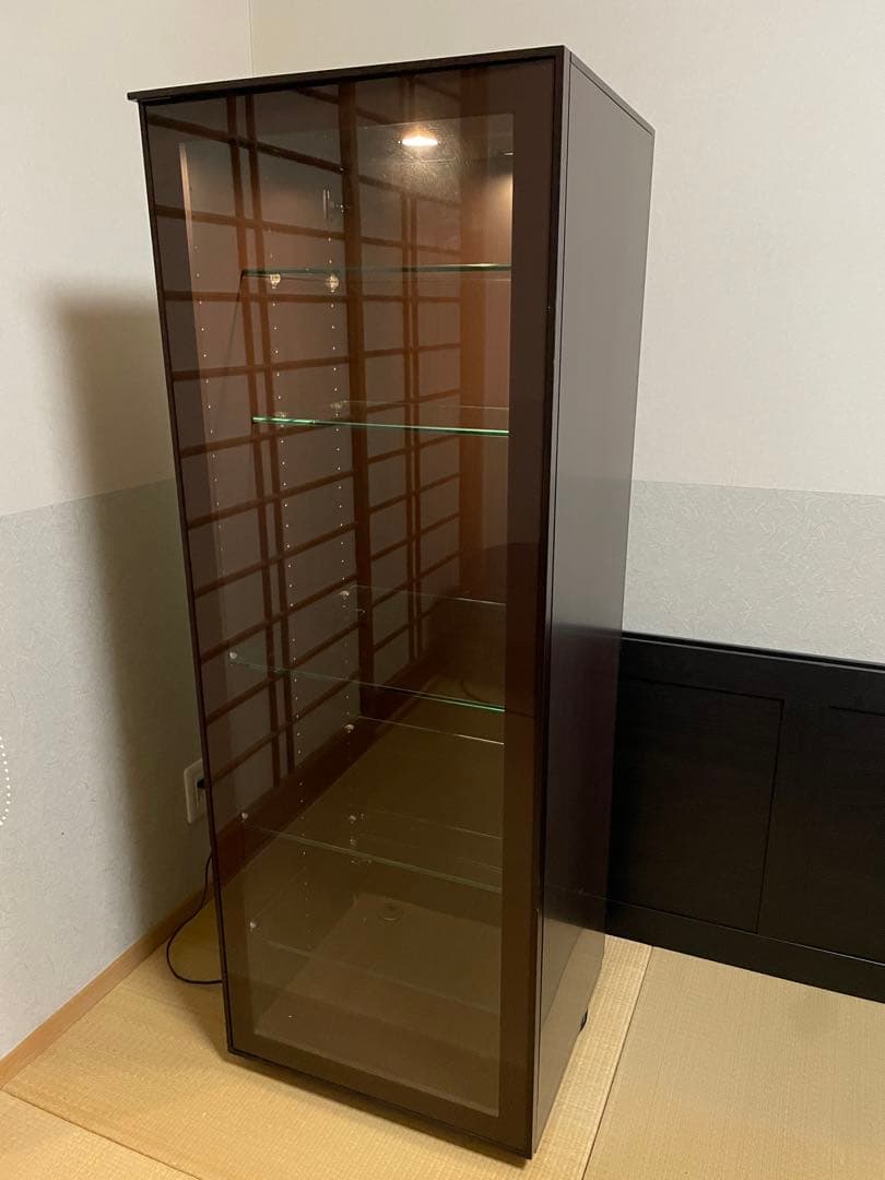 ⭐︎美品　arflex アルフレックス　コンポーザー　木製　ガラスケース 照明付き