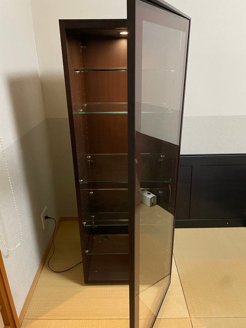 ⭐︎美品　arflex アルフレックス　コンポーザー　木製　ガラスケース 照明付き