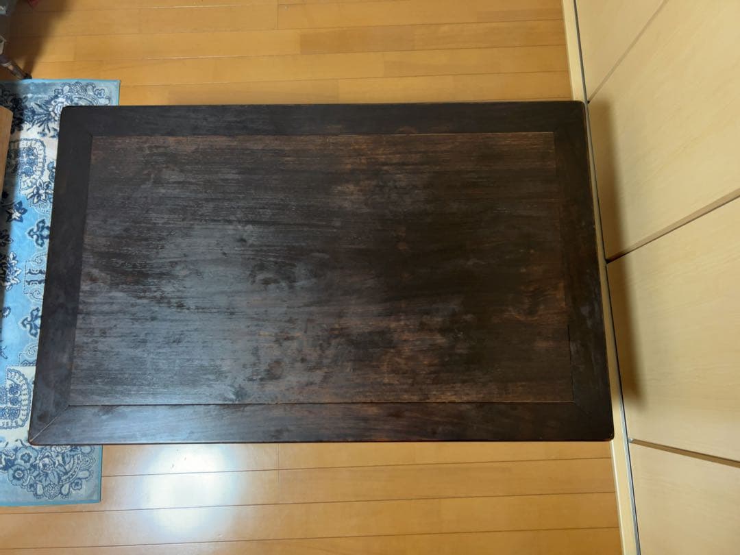 アンティーク木製明治〜昭和初期装飾座卓★ローテーブル座敷机【送料込み】