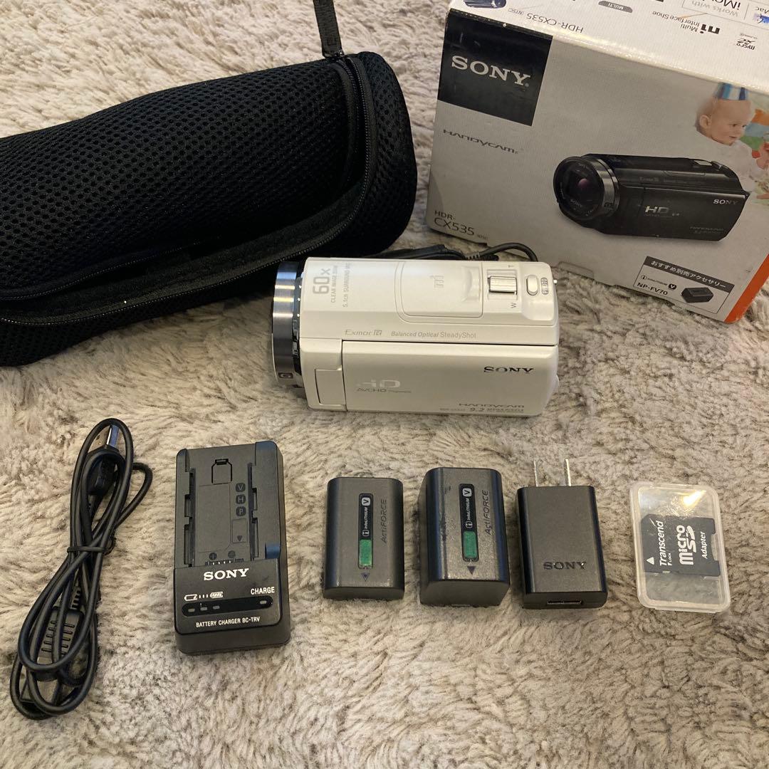 SONY HDR-CX535 ビデオカメラ（付属品付き）