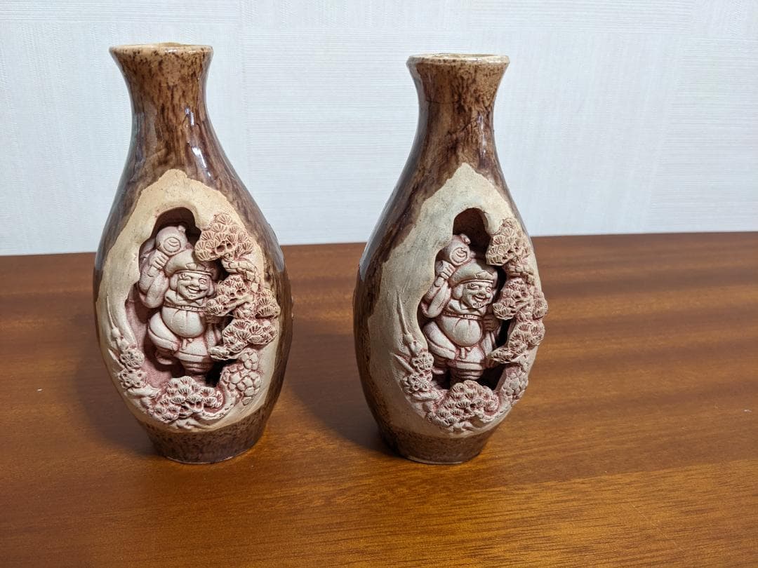 値下げ　出雲大社　彫刻入り徳利　2個セット