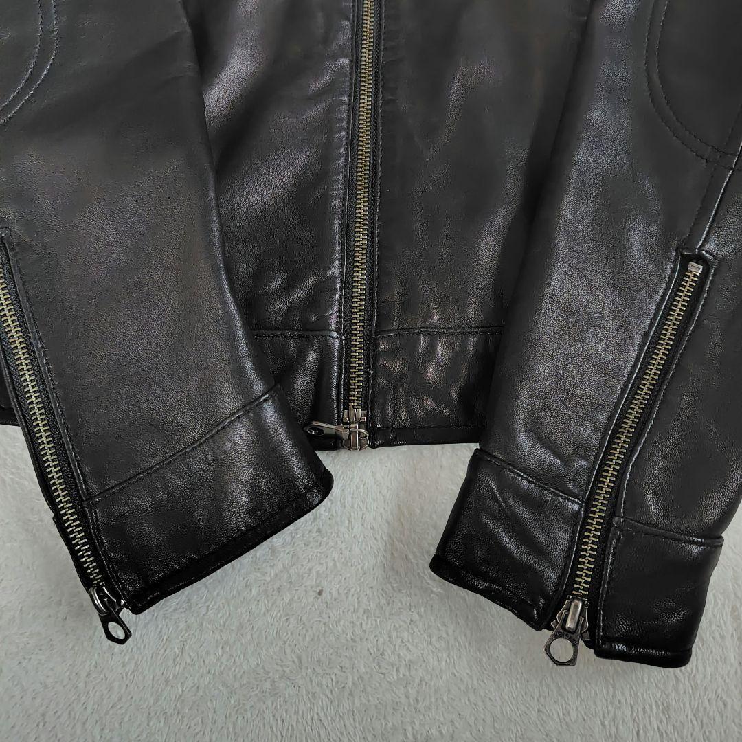 極美品　メンズビギ　シングル　レザージャケット　ラム　M