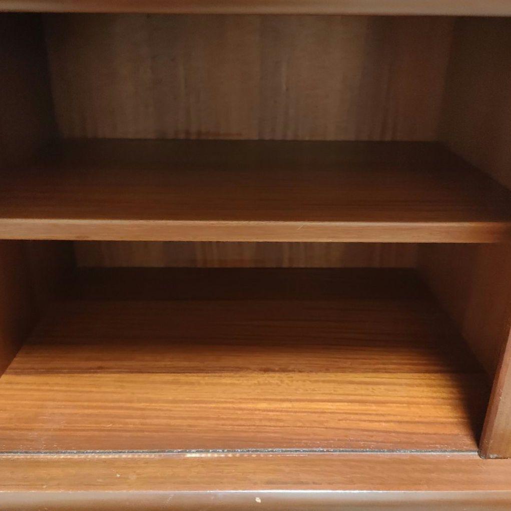 昭和ヴィンテージ 国産ミッドセンチュリー 蛇腹引き戸 北欧モダンキャビネット