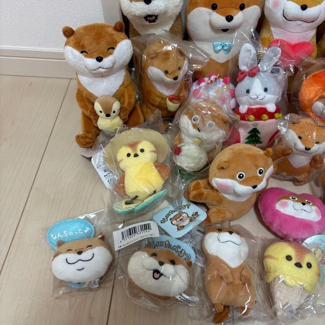 可愛い嘘のカワウソ　ぬいぐるみ　マスコット　キーホルダー　ぬんちゃん