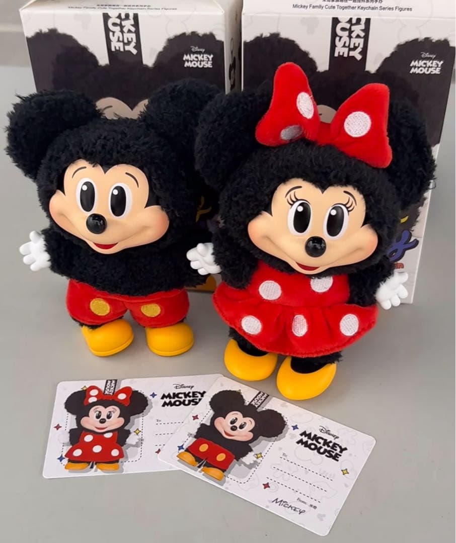 POPMART Disney ミッキー＆ミニー 2つ キーホルダー