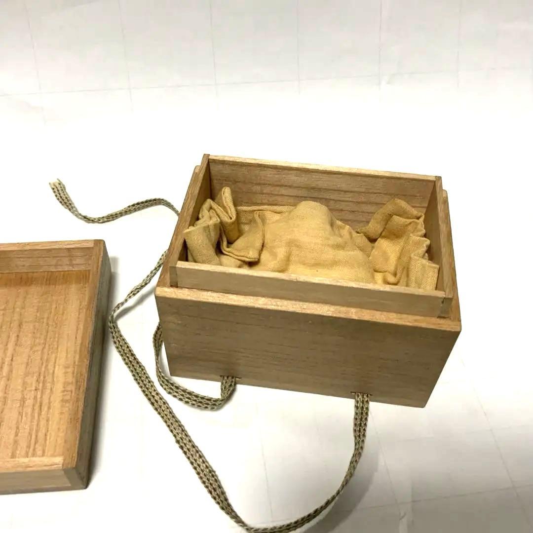 南紀 御庭焼 偕楽園 茄子 香合　 共箱 茶道具