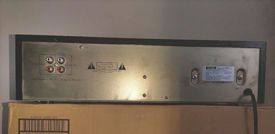 TEAC V-800X カセットデッキ 動作確認済み　ジャンク