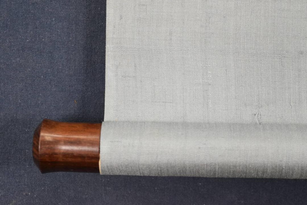 【真作】水田硯山/山水図/横物/掛軸/名家伝来/AA-797