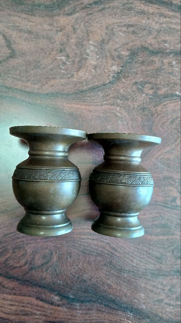 ブロンズ製骨董仏具12点セット