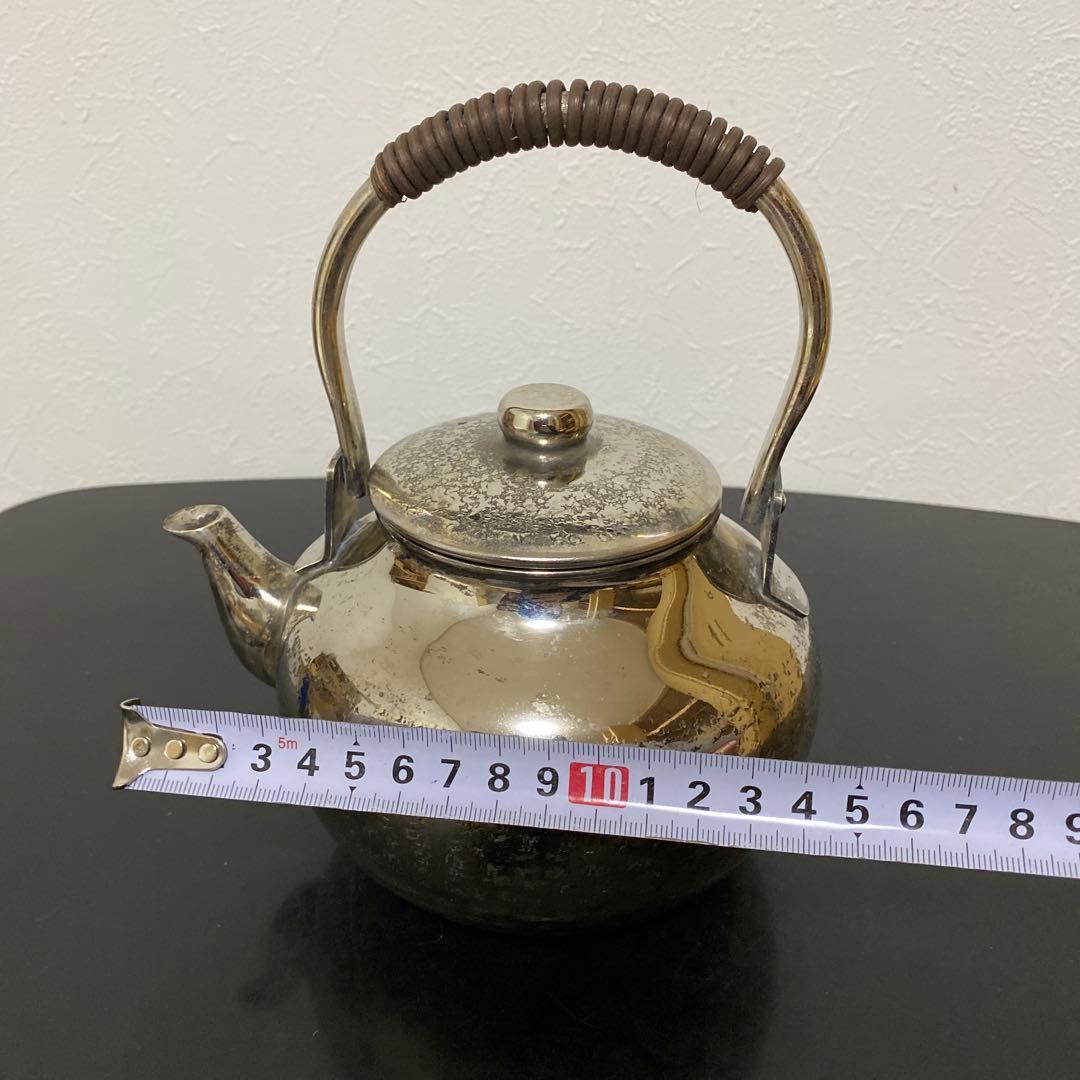 煎茶道具 燻銀 銅瓶 湯沸 急須