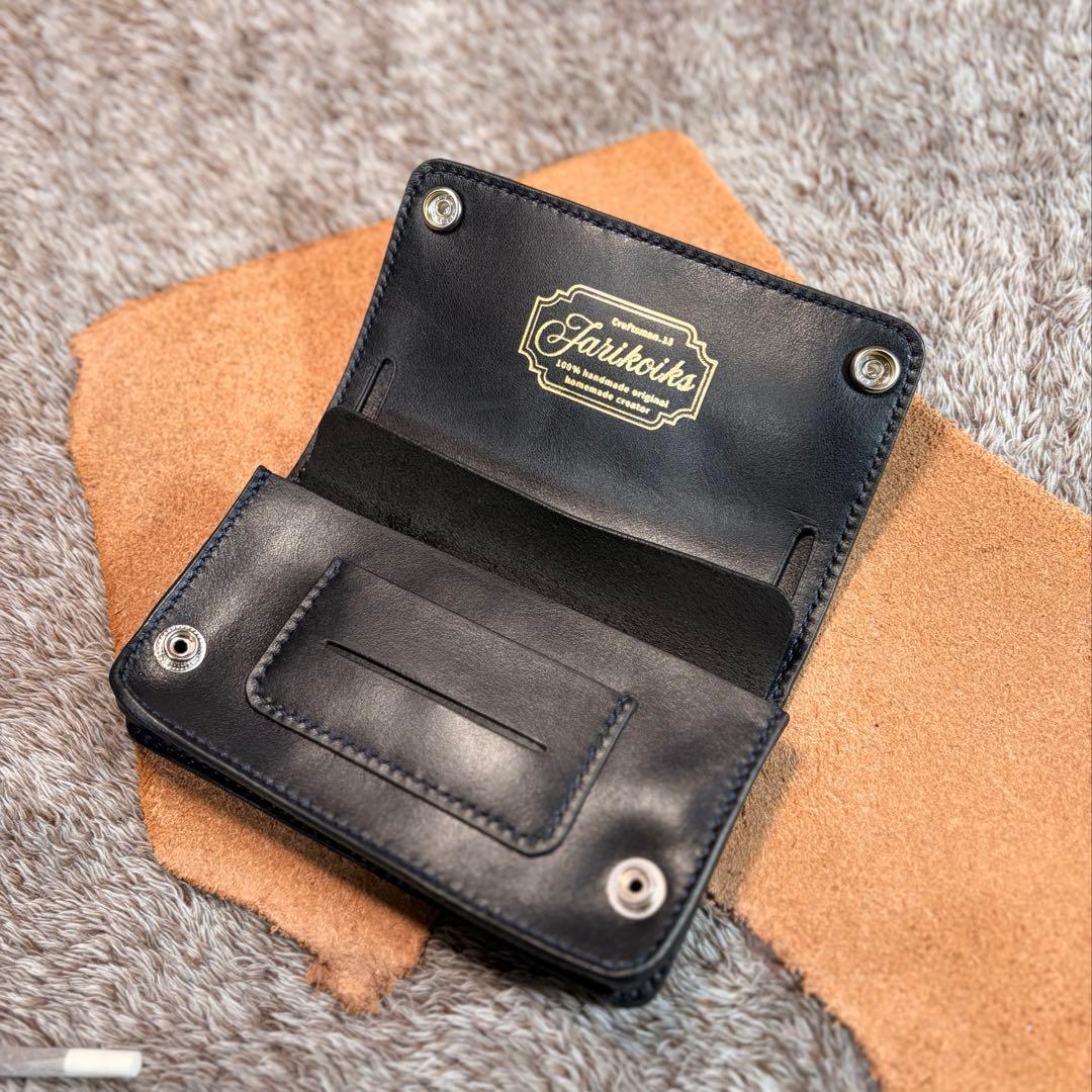 ◎スムース革シャグポーチ.柔らかい二つ折り◎