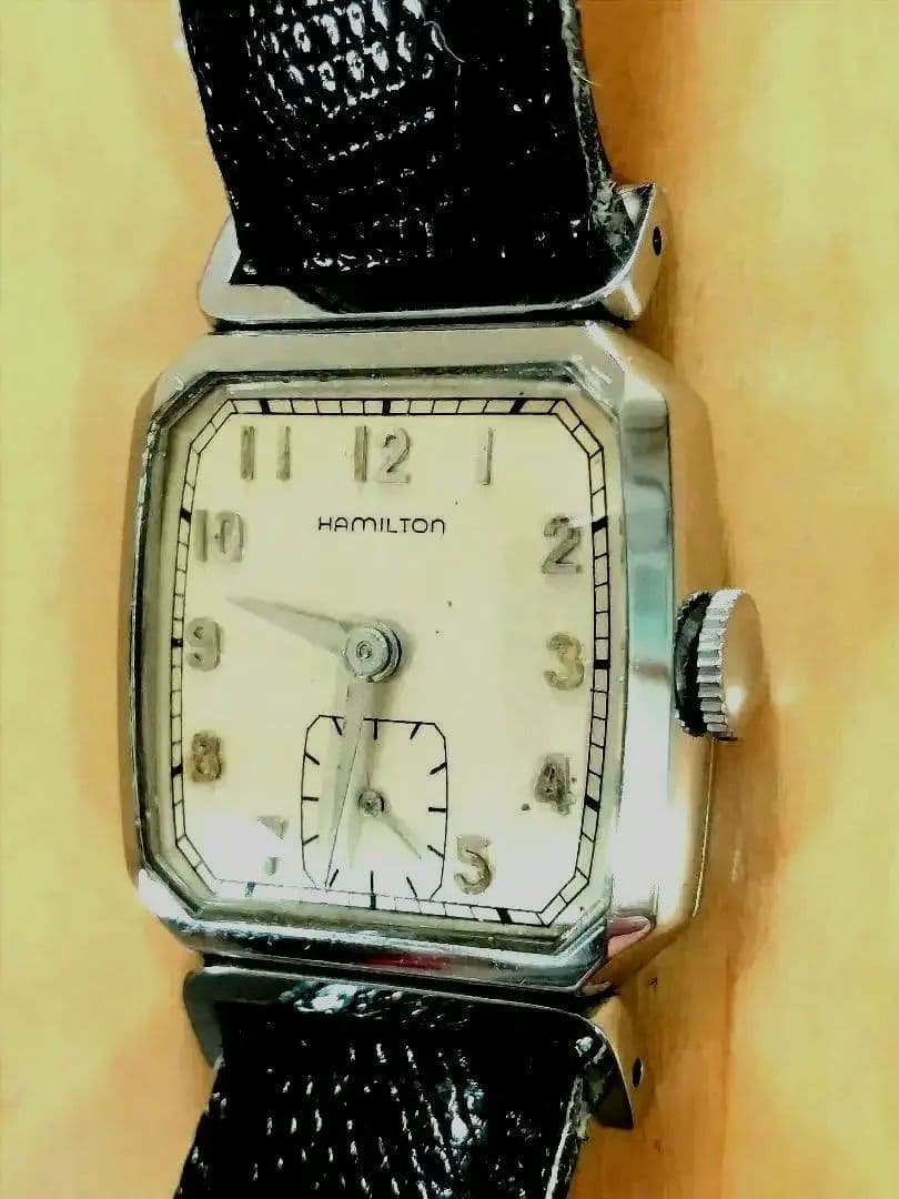 【稼働品・値下げ】ハミルトン 手巻き時計（アンティーク）